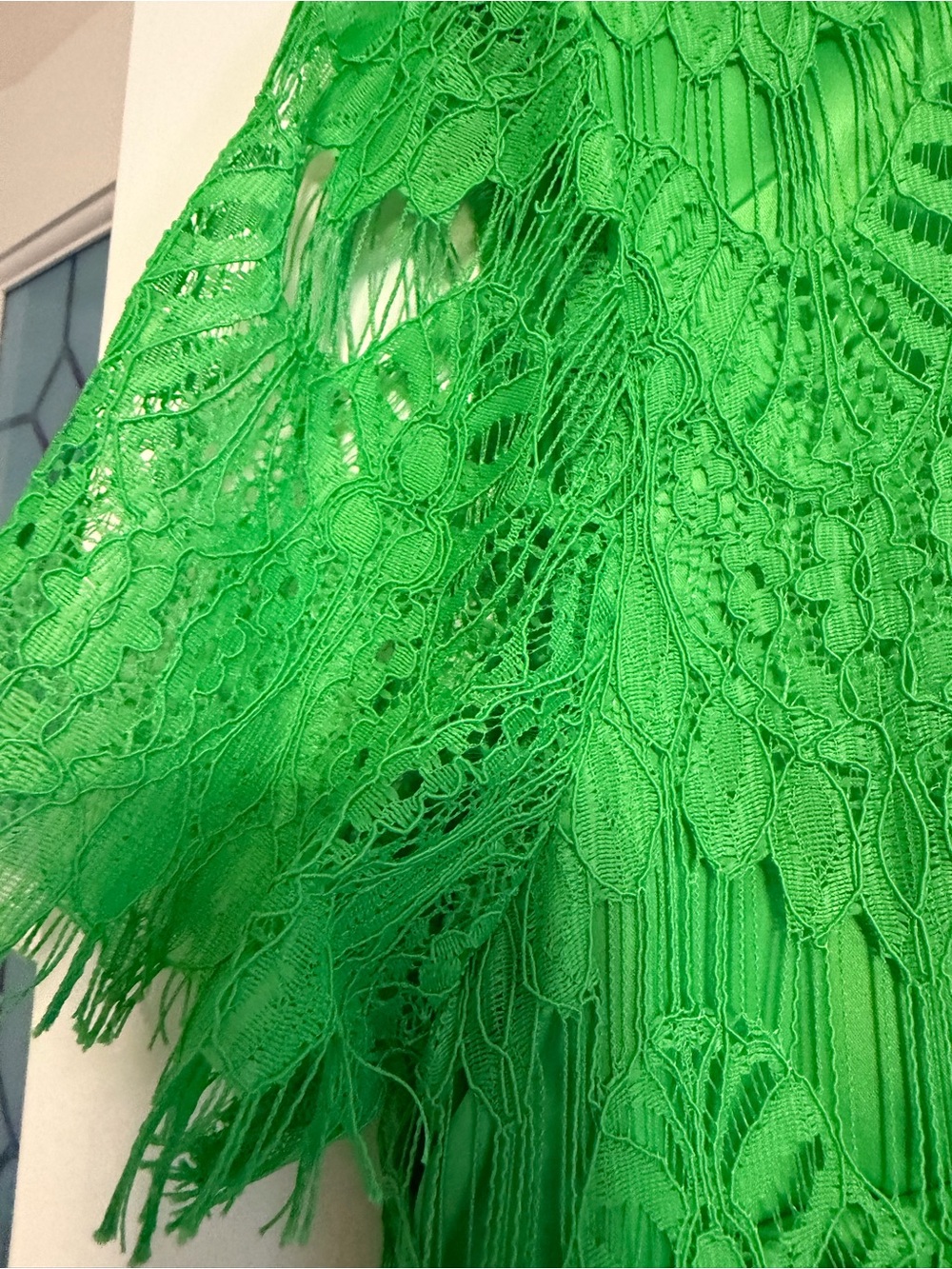 Preston & York Neon Green Lace Midi Dress - Picture 6 of 9